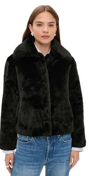 Apparis Elis Faux Fur Coat Noir XL