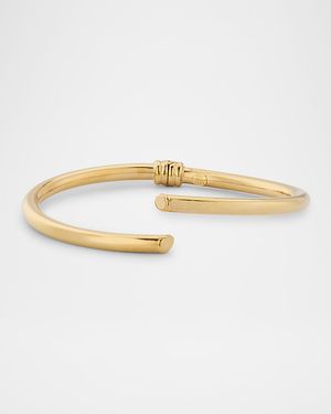 14K Gold Skinny Layered Echo Hollow Bangle Bracelet
