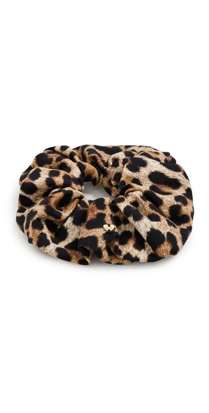Loeffler Randall Astrid Oversized Scrunchie Leopard One Size