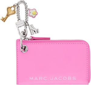 Marc Jacobs Pink 'The Top Zip Charm Wallet' Coin Pouch