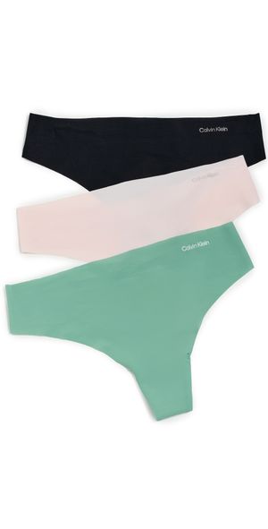Calvin Klein Underwear Invisibles Thong 3 Pack Multi XS