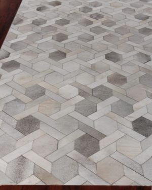 Dara Hand-Stitched Hairhide Rug, 5' x 8'