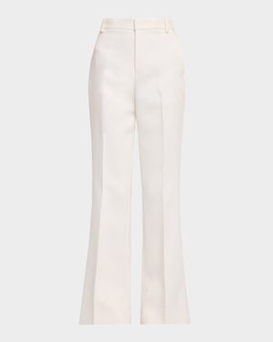 Mid-Rise Flare Trousers