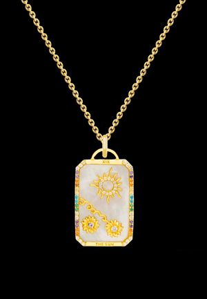 Lavani Jewels - Collier carte de tarot - Taille Unique - Blanc