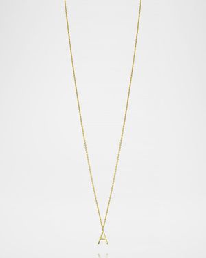 Mini Amelia 14K Gold Initial Pendant Necklace