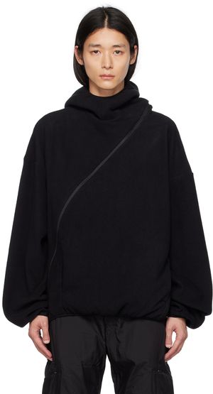 POST ARCHIVE FACTION (PAF) SSENSE Exclusive Black 4.0+ Center Hoodie