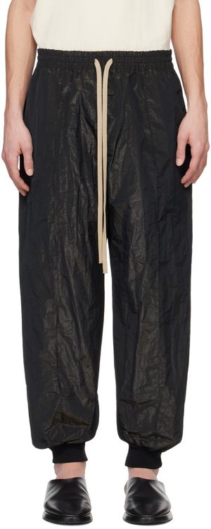 Fear of God Pantalon de survêtement noir à nervures