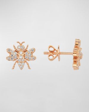Bee Diamond Stud Earrings