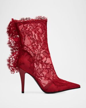 Heron Lace Ankle Boots