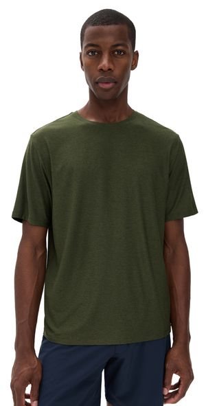 Beyond Yoga Always Beyond Crew Tee 2.0 Army Green Heather XL