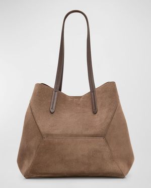 BC Duo Small Geometric Suede Tote Bag