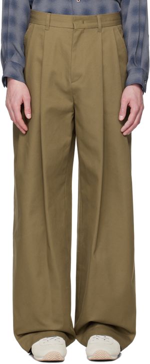 System SSENSE Exclusive Brown Twill Trousers