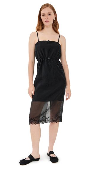 Cecilie Bahnsen Liquid Myrtia Barr Dress Black 10