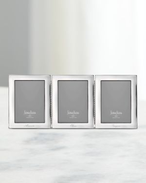 Tiffany Plain Triple Personalized Picture Frame, 4x6