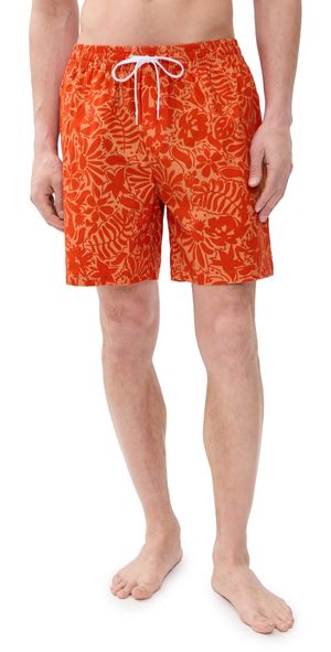 Dur Doux St. Tropez Print Shorts 6.25 Orange XL