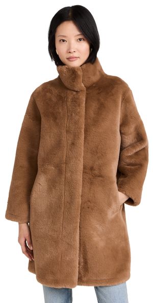 Apparis Blair Mid-Length Coat Camel XL