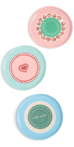 Laetitia Rouget Forever Jewelry Plate Set of 3 Multi One Size
