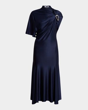 Draped Midi Dress
