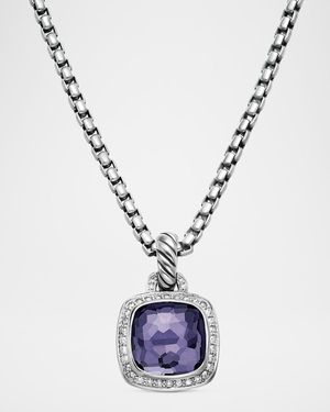 Albion Pendant with Diamonds in Silver, 15.3mm