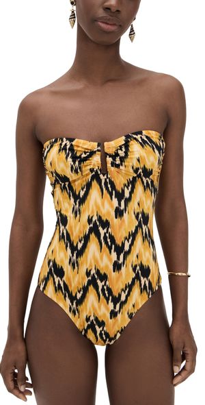 Ulla Johnson Monterey Strapless Maillot One Piece Solara L