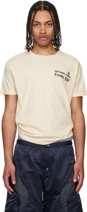 WILLY CHAVARRIA Off-White 'Reformed Putas' Destroyed Easy T-shirt