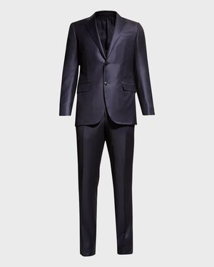 Men's Wool Tic-Weave Suit
