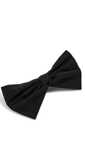 Loeffler Randall Auden Draped Bow Hair Clip Black One Size