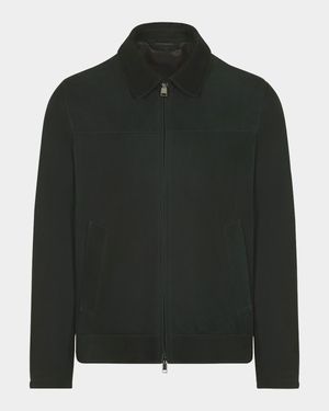 Men's Suede Blouson Jacket