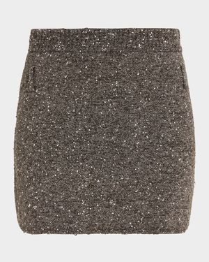 Stella Bouclé Tweed Mini Skirt