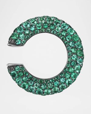 Jungle Emerald Ear Cuff, Single
