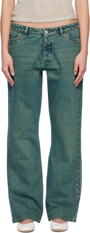 Paloma Wool Green Crowd Jeans