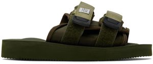 SUICOKE Khaki MOTO-Cab Sandals