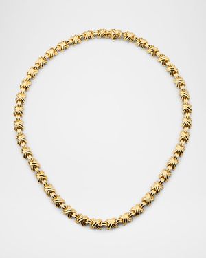 Estate Tiffany & Co. 18K Yellow Gold X Necklace