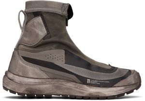 11 by Boris Bidjan Saberi Baskets montantes Bamba 2 V2 taupe édition Salomon