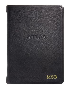 The Traveler's Atlas Leather Bound Book, Personalized