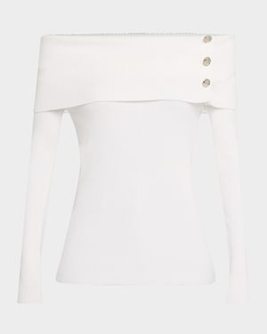 The Imani Ribbed Off-Shoulder Sweater