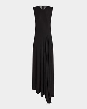 Sleeveless Asymmetric Maxi Dress