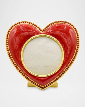 Chantal Ruby Heart Frame, 3" x 4"