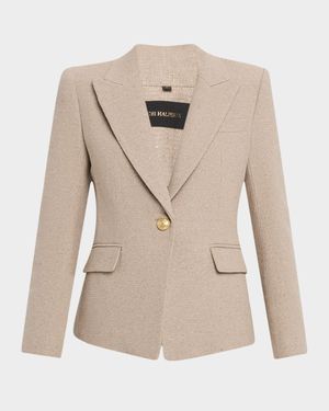 Nerys Single-Button Canvas Jacket