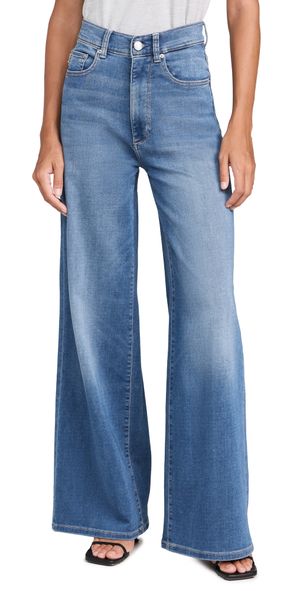 DL1961 Softwear Hepburn Wide Leg High Rise Jeans Mohonk (Softwear) 24