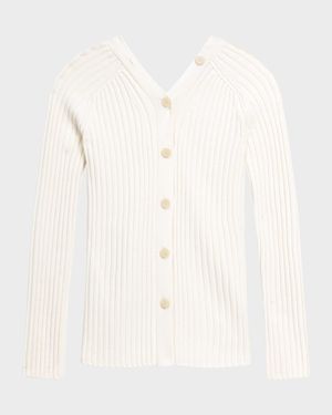 Buttoned Wool-Blend Cardigan