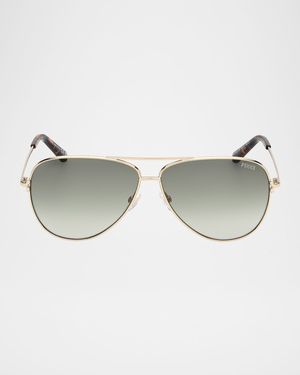 Metal Aviator Sunglasses