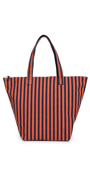 KULE The Etna Tote Poppy/Navy Ministripe One Size