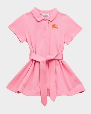 Girl's Astrid Cotton Pique Polo Dress, Size 6M-2