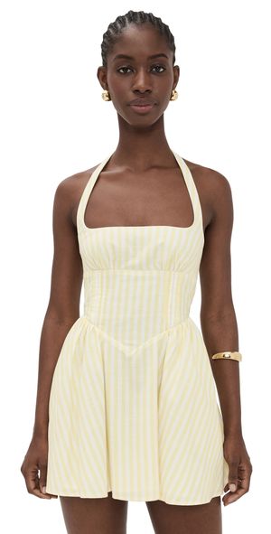 Seven Wonders Calianna Mini Dress Lemon Stripe L
