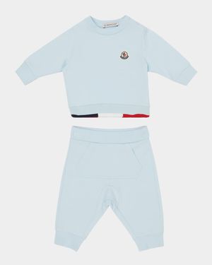 Boy's Logo Sweatshirt and Pants Set, Size 3M-3