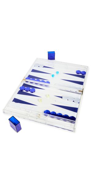 Tizo Design 18 Lucite Backgammon Blue One Size