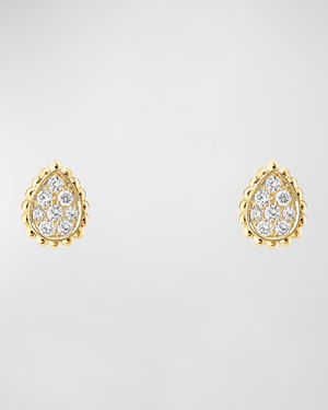 Serpent Boheme 18K Yellow Gold Small Diamond Stud Earrings