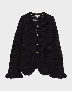 Kiva Ruffled Knit Cardigan