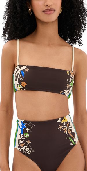 ALÉMAIS Maroc Bandeau Bikini Top Multi XXS